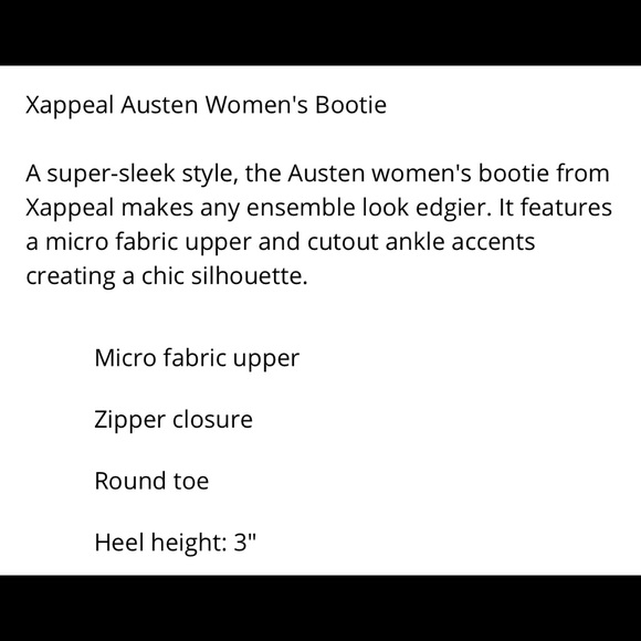 Xappeal Austen Women’s Bootie in Black Size 8 - Picture 9 of 9